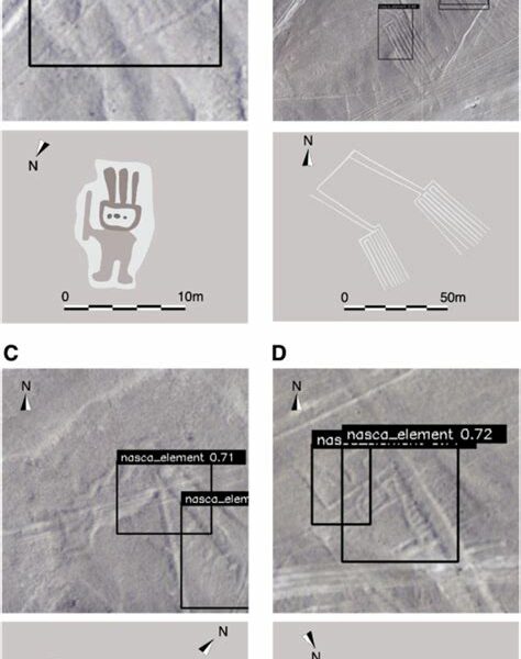 Descubren más de 100 nuevas figuras en las Líneas de Nasca usando inteligencia artificial, revelando representaciones humanas y animales ocultas a simple vista.