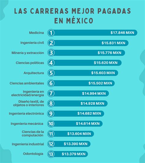 Medicina, Ingeniería en Sistemas y Derecho lideran las carreras mejor pagadas en 2024 en México, con salarios de hasta $35,000 mensuales.