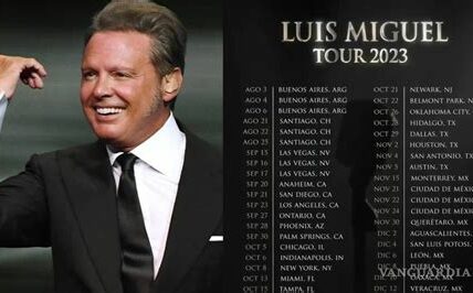 Luis Miguel rompe récords con su gira 2023, vendiendo 1.5 millones de boletos y recaudando 120 millones de dólares en 12 países de América Latina.