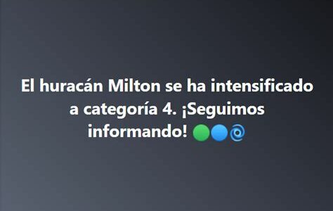 Prepárate para el huracán Milton: sigue las indicaciones de Protección Civil y mantente informado para minimizar riesgos en Yucatán.