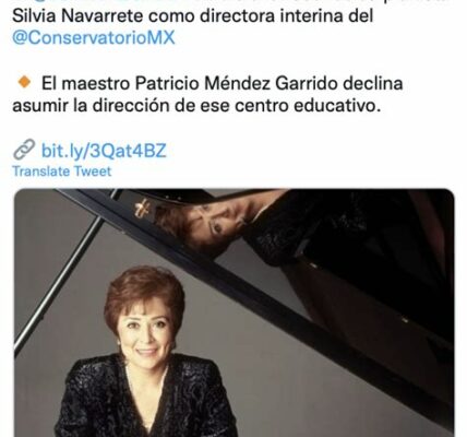 Silvia Navarrete deja el Conservatorio Nacional tras enfrentar desafíos y dejar un legado positivo en su gestión. Su sucesión será clave para el futuro institucional.