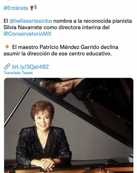 Silvia Navarrete deja el Conservatorio Nacional tras enfrentar desafíos y dejar un legado positivo en su gestión. Su sucesión será clave para el futuro institucional.