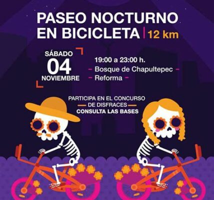 Disfruta de rodadas temáticas en CDMX este Día de Muertos: ciclismo, disfraces y un ambiente seguro para recordar y divertirse.