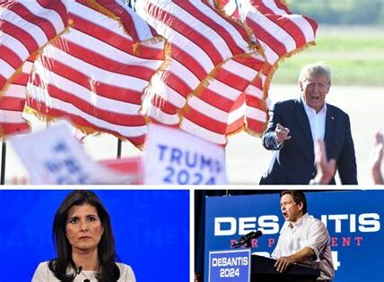 Trump lidera con 59% de apoyo republicano, superando a DeSantis y Haley. A pesar de retos legales, su campaña sigue fuerte rumbo a 2024.