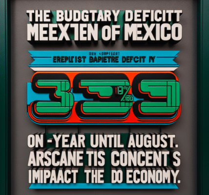 El déficit presupuestario mexicano creció un 39% interanual hasta agosto, generando preocupación sobre su impacto en la economía.