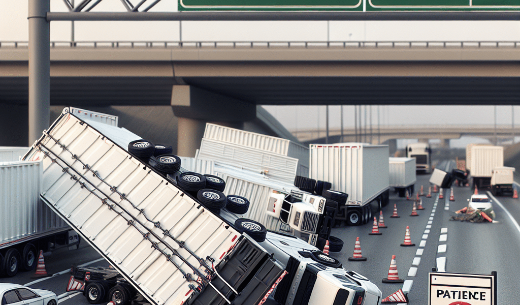 El tráiler volcó y bloqueó la México-Cuernavaca. Vía reabierta, paciencia y precaución sugeridas por autoridades. Importante mantener distancia y respetar límites de velocidad.