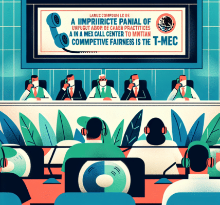 El panel de resolución del T-MEC examina denuncias sobre prácticas laborales injustas en un call center mexicano, buscando mantener la equidad competitiva en la región.