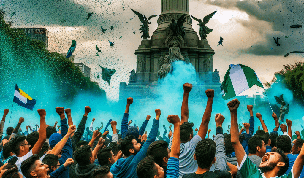 Los seguidores del Club América celebraron su triunfo en el Ángel de la Independencia con entusiasmo y sin incidentes, consolidando su pasión por el fútbol.