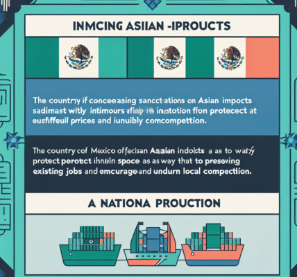 México considera aumentar sanciones a importaciones asiáticas, protegiendo la industria nacional ante precios injustos y competencia desleal. La intervención busca preservar empleos y fomentar producción local.