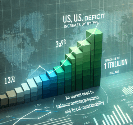Déficit de EE.UU. aumenta un 39%, alcanzando 1.7 billones de dólares. Urge equilibrar el gasto en programas esenciales y la sostenibilidad fiscal.