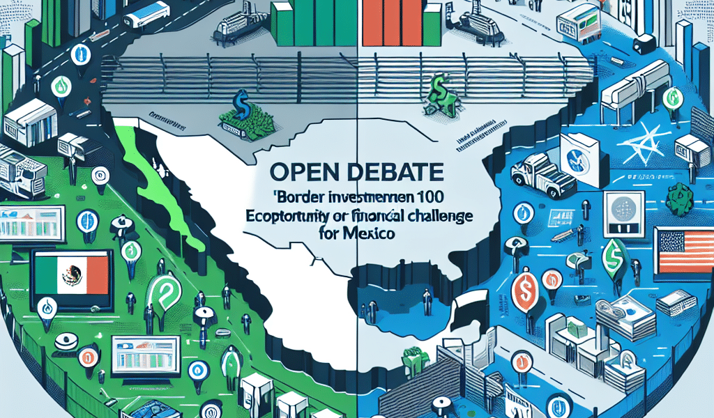 Inversión fronteriza de 100 mil millones de dólares: oportunidad económica o desafío financiero para México. Debate abierto sobre cómo impactará relaciones y desarrollo entre ambos países.