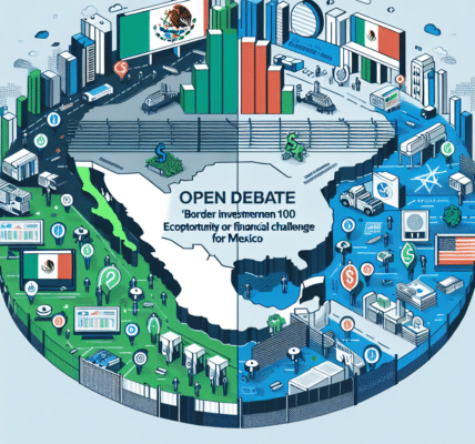 Inversión fronteriza de 100 mil millones de dólares: oportunidad económica o desafío financiero para México. Debate abierto sobre cómo impactará relaciones y desarrollo entre ambos países.