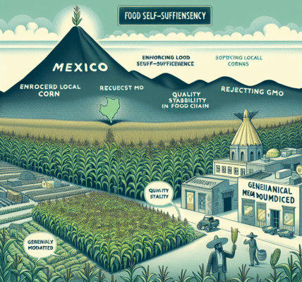 México apuesta por la autosuficiencia alimentaria, potenciando el maíz local y rechazando OGM, garantizando así calidad y estabilidad en su cadena alimentaria.