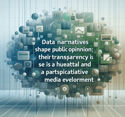 Las narrativas de datos moldean la opinión pública; su transparencia es esencial para un entorno mediático saludable y participativo.