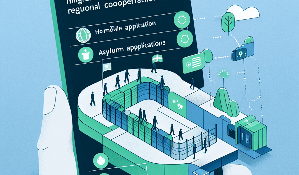 La reducción migratoria en la frontera se logra con tecnología y cooperación regional. La aplicación móvil agiliza solicitudes de asilo, mejorando el proceso de entrada.