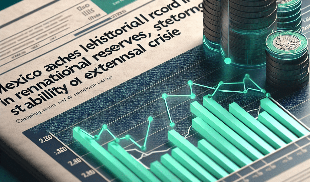 México alcanza un récord histórico en reservas internacionales en 2024, fortaleciendo la economía y garantizando estabilidad ante crisis externas.