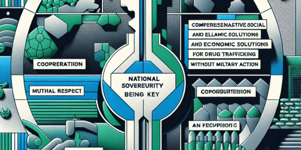 Soberanía nacional es clave: Sheinbaum destaca cooperación con respeto mutuo, rechazando intromisiones. Enfrentar el narcotráfico requiere soluciones sociales y económicas inclusivas sin acción militar.