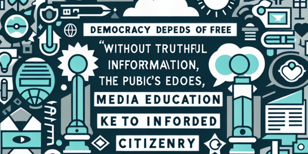 La democracia depende del periodismo libre; sin información veraz, la confianza pública se erosiona. Educación en medios es clave para una ciudadanía informada.