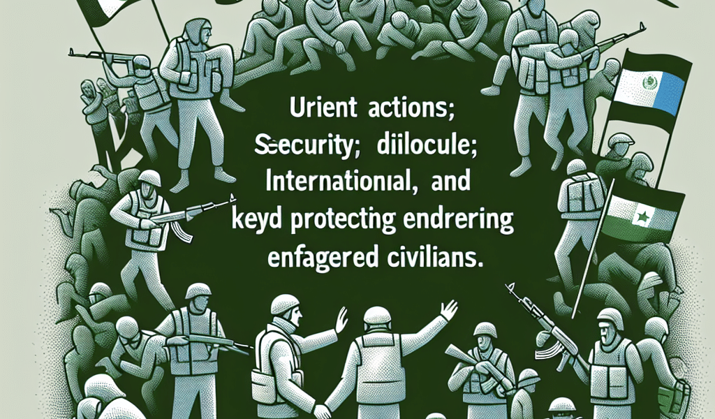 El conflicto en Medio Oriente demanda acciones urgentes; seguridad, diálogo y apoyo internacional son clave para proteger a los civiles en peligro.