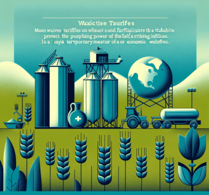 México exime aranceles a trigo y fertilizantes para estabilizar precios y proteger el poder adquisitivo de las familias ante la creciente inflación. Medida clave y temporal para el bienestar económico.
