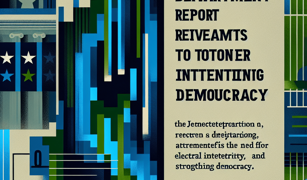 El informe del Departamento de Justicia revela intentos de Trump para revertir elecciones 2020, subrayando la necesidad de proteger la integridad electoral y fortalecer la democracia.