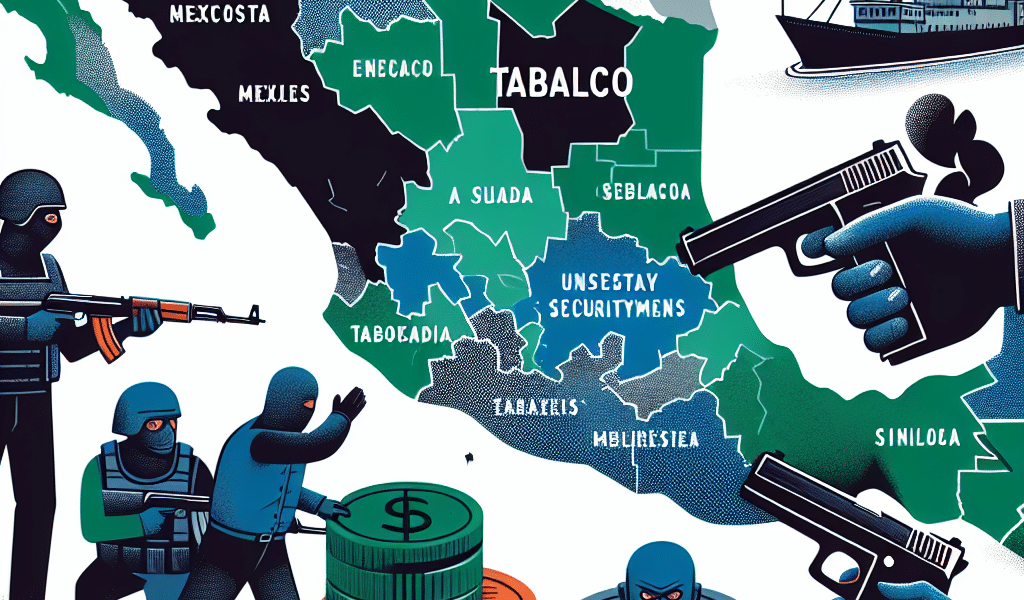 Seguridad inestable afecta inversiones en Tabasco y Sinaloa. Autoridades buscan estrategias efectivas para contrarrestar el impacto económico y social de la escalada de violencia.