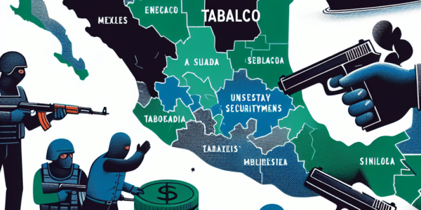 Seguridad inestable afecta inversiones en Tabasco y Sinaloa. Autoridades buscan estrategias efectivas para contrarrestar el impacto económico y social de la escalada de violencia.