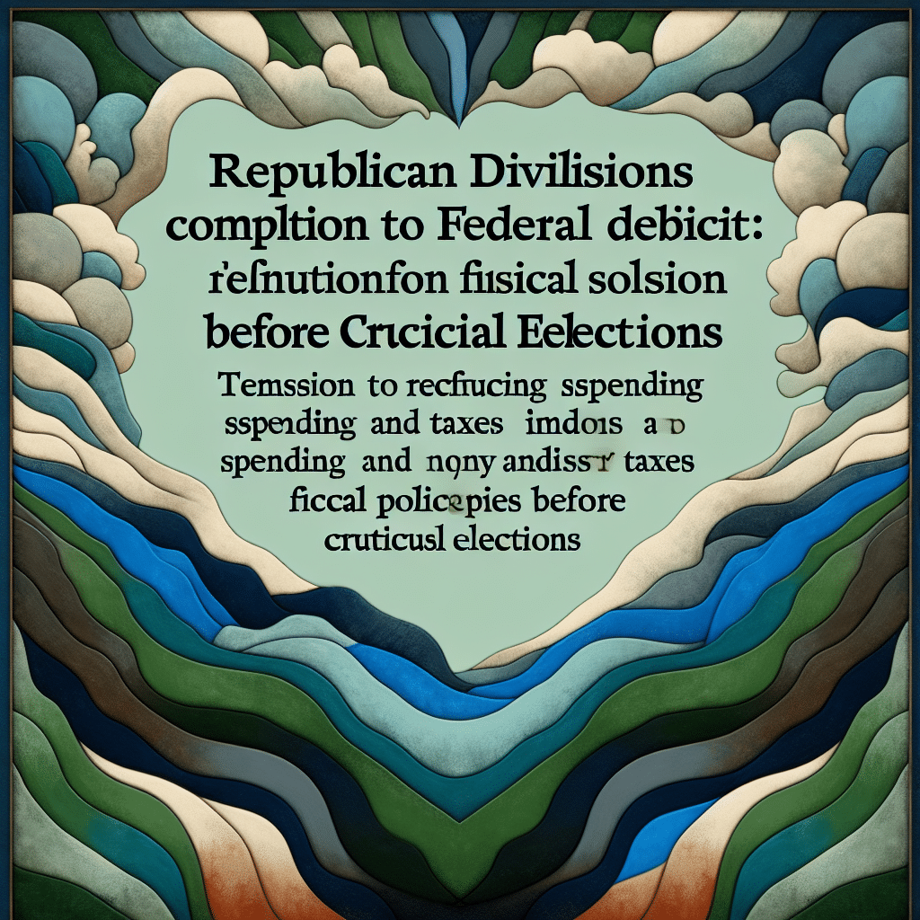 Divisiones republicanas complican solución al déficit federal; tensiones entre reducir gastos e incrementar impuestos persisten, afectando políticas fiscales antes de elecciones cruciales.