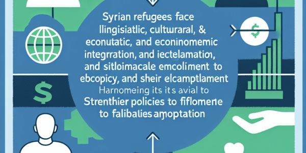 Los refugiados sirios enfrentan barreras lingüísticas, culturales y económicas, complicando su integración y acceso a empleo adecuado. Es vital fortalecer políticas para facilitar su adaptación.