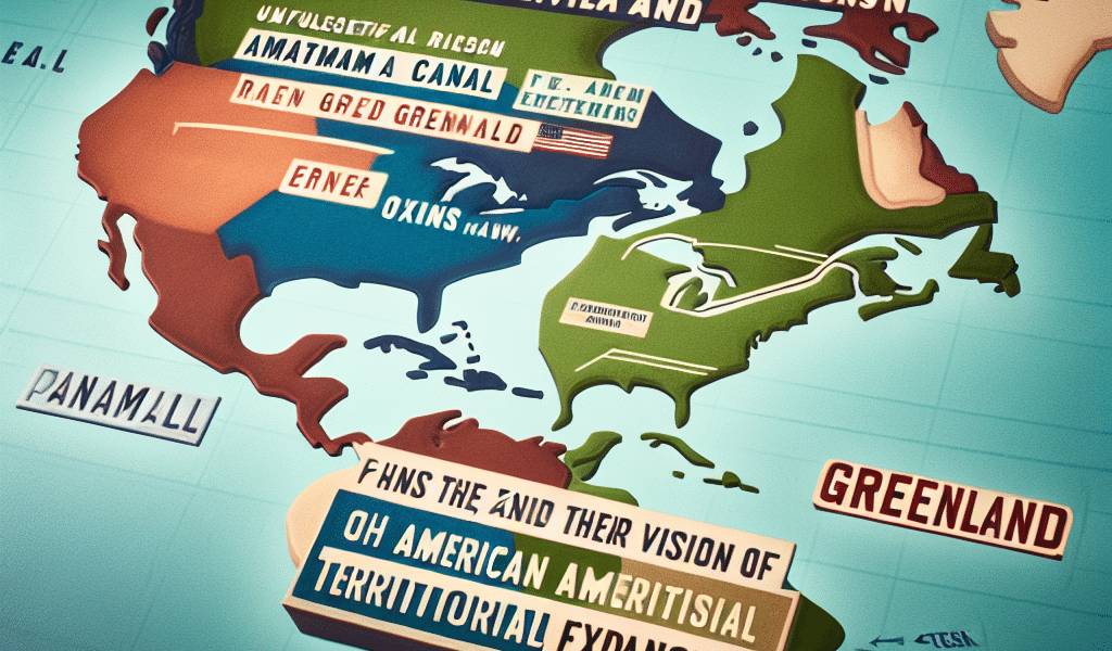 Trump revive antiguas tensiones con sus planes de adquirir el Canal de Panamá y Groenlandia, destacando su visión de expansión territorial estadounidense.