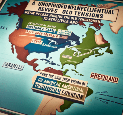 Trump revive antiguas tensiones con sus planes de adquirir el Canal de Panamá y Groenlandia, destacando su visión de expansión territorial estadounidense.